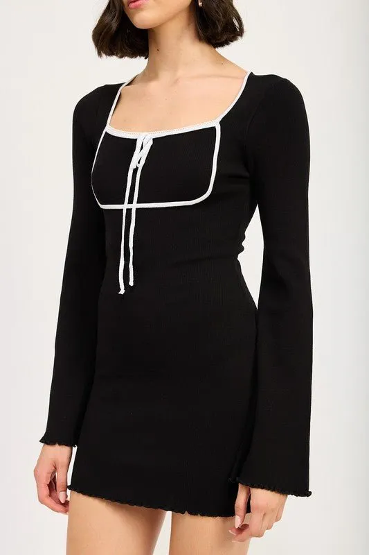 Lettuce Hem Mini Dress