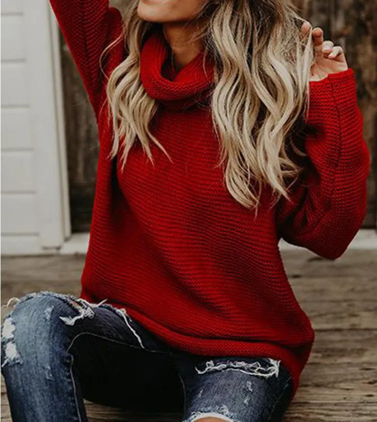 Lined Turtleneck Sweater
