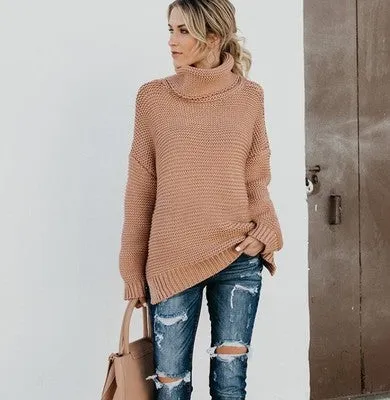 Lined Turtleneck Sweater