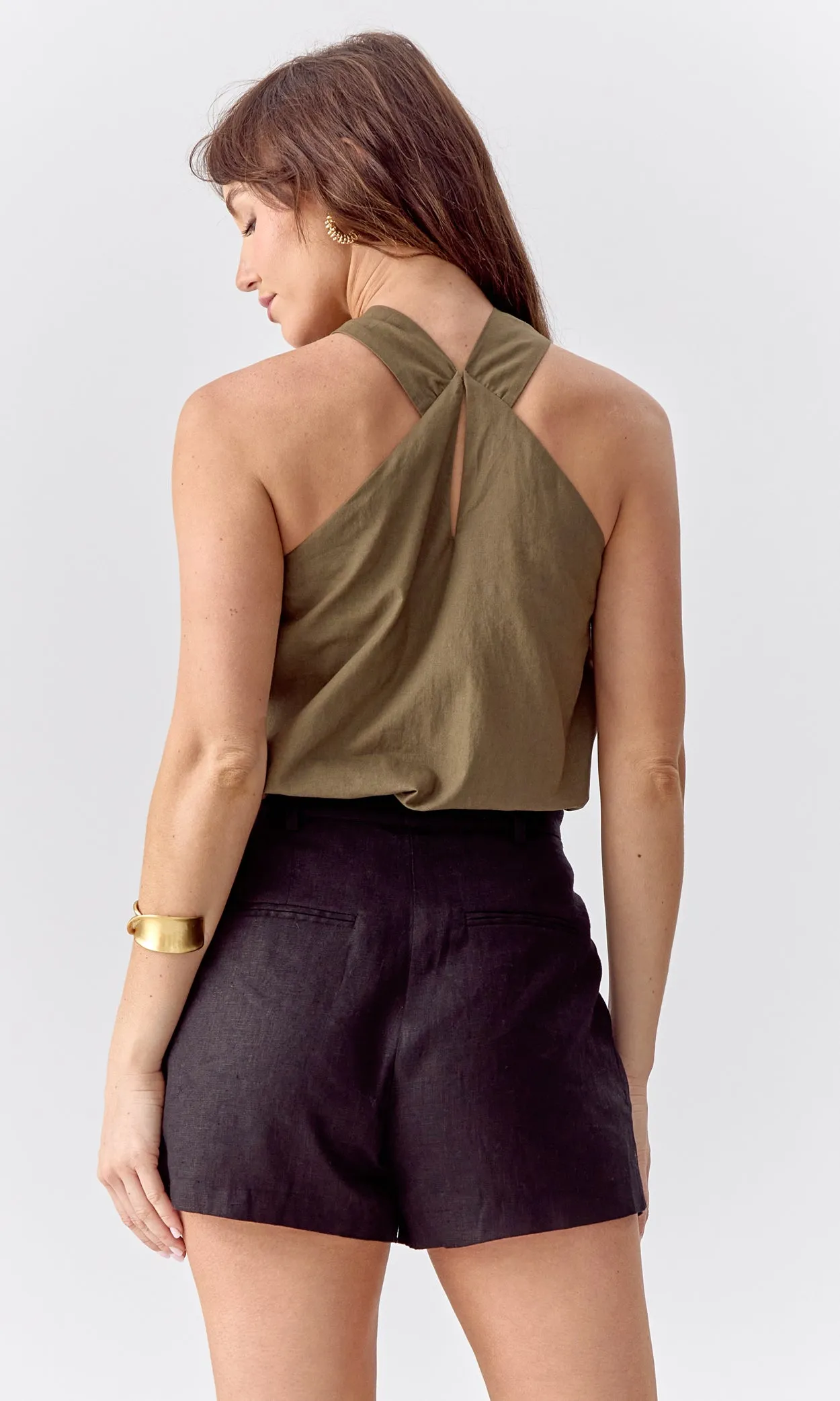 Lucinda Linen Halter Top