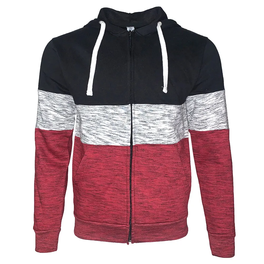 Mens Sweatshirt Hoodie Jacket Zip Up Fleece Lining Casual Style Regular Fit