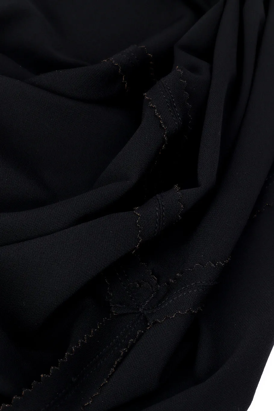 Mesh Overlay Jagged Hem Skirt