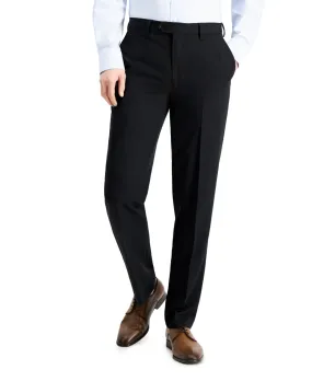 Nautica Mens Modern fit Dress Pants 34 / 32 Black Solid Stretch