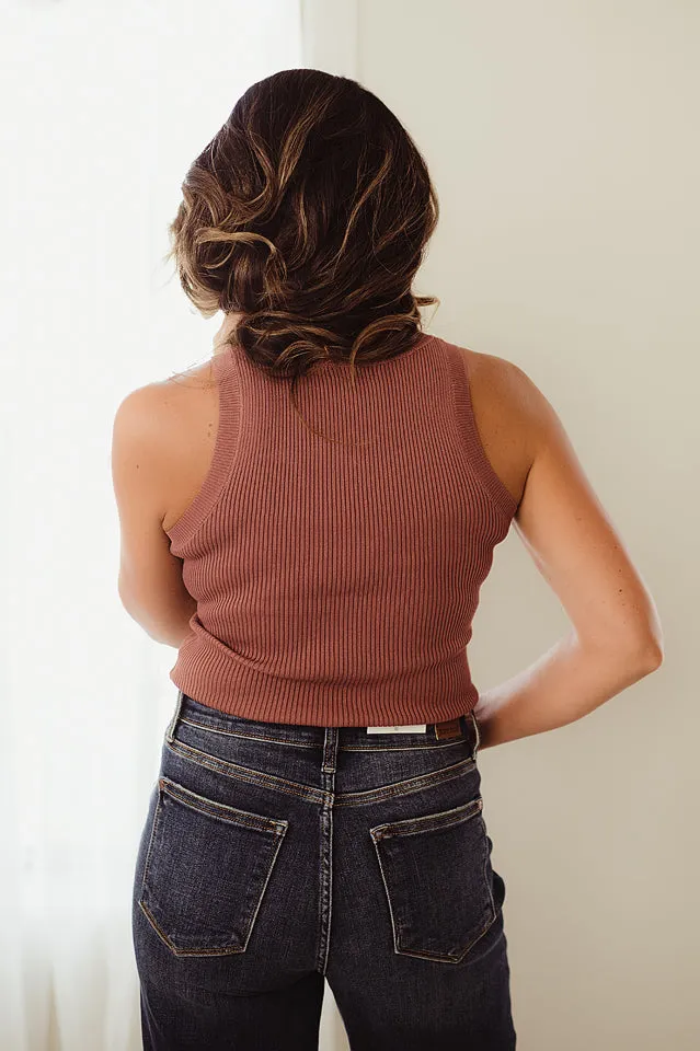 Racerback Knit Top