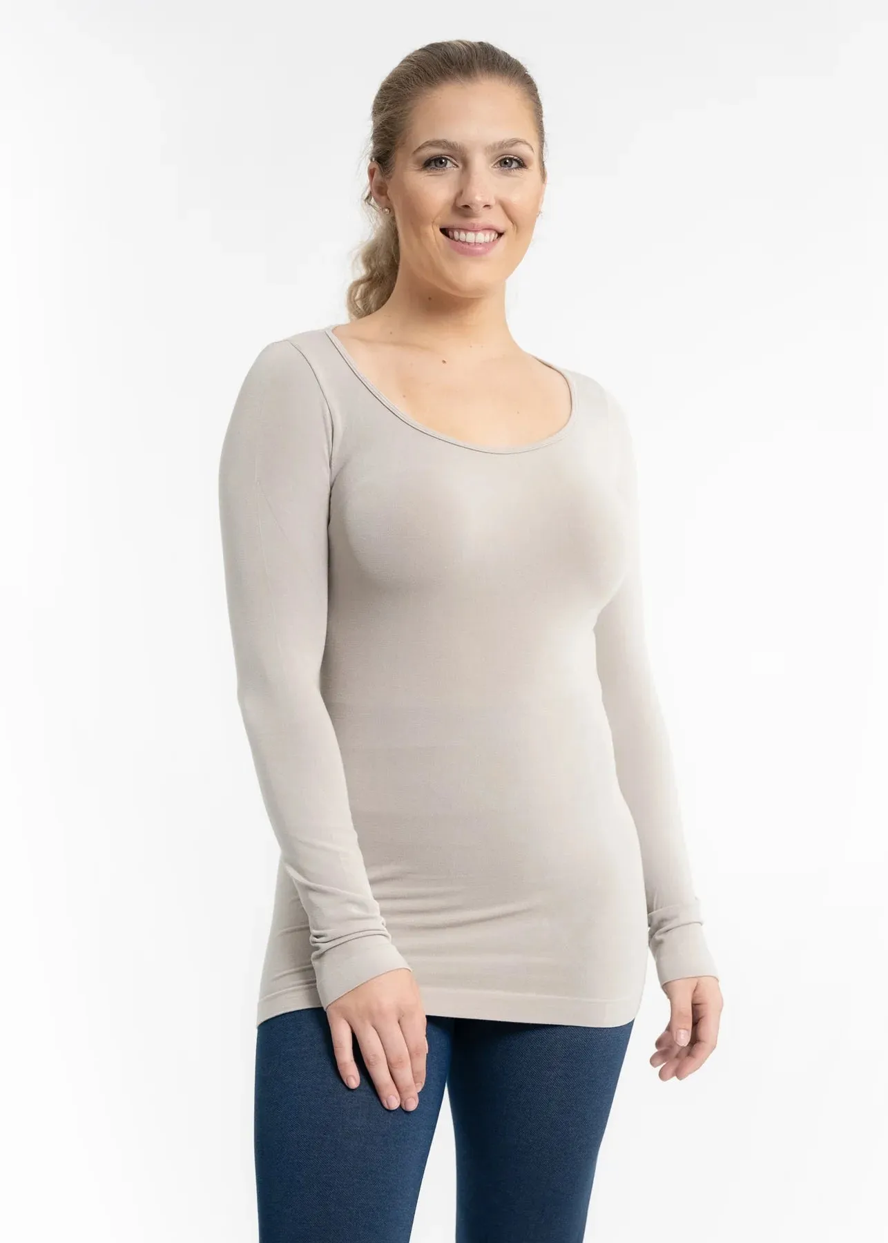 Reversible Long Sleeve Seamless Top