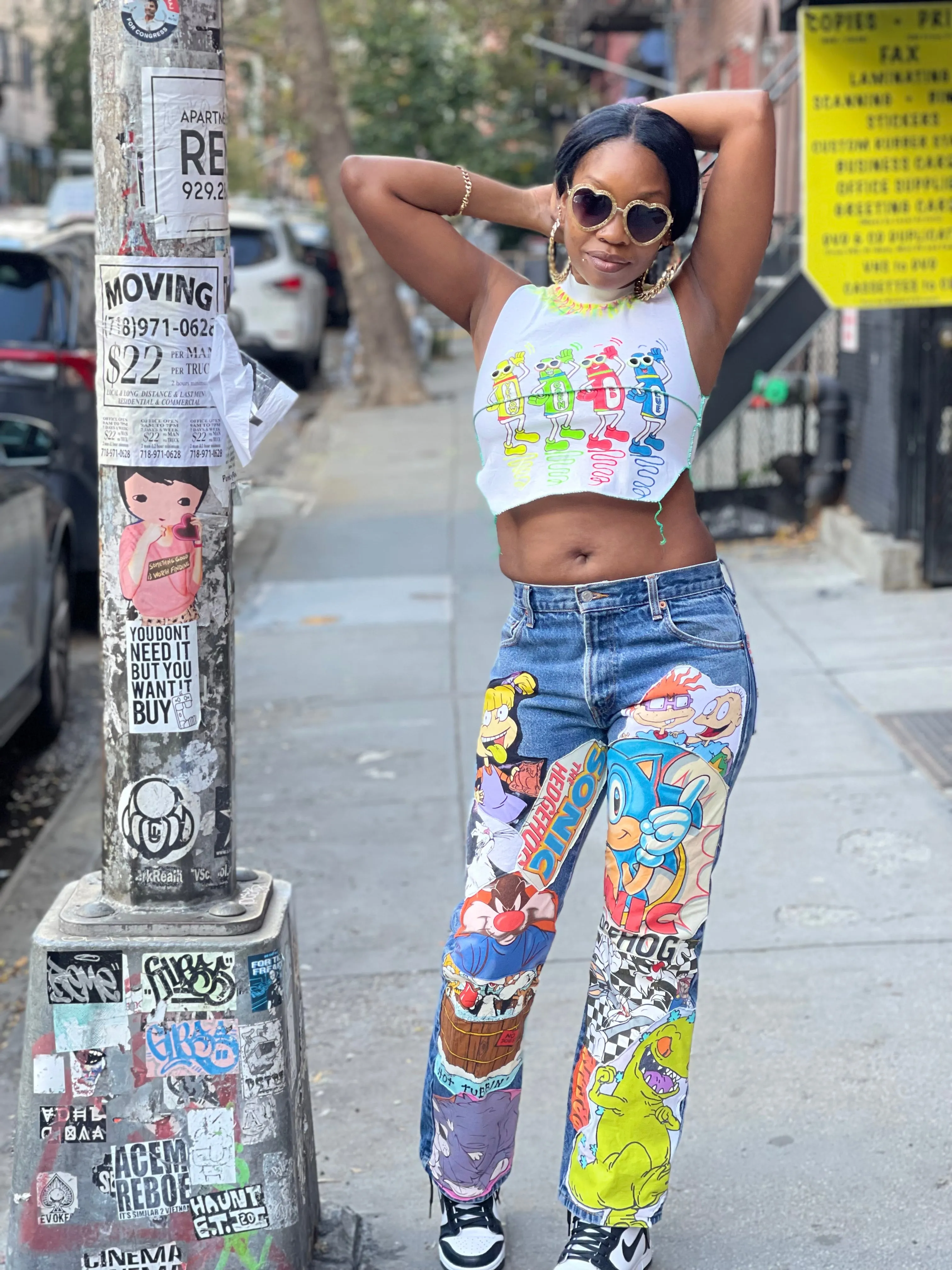 Reworked Crayons Vintage Tank Top