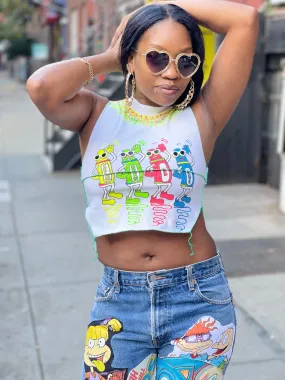 Reworked Crayons Vintage Tank Top