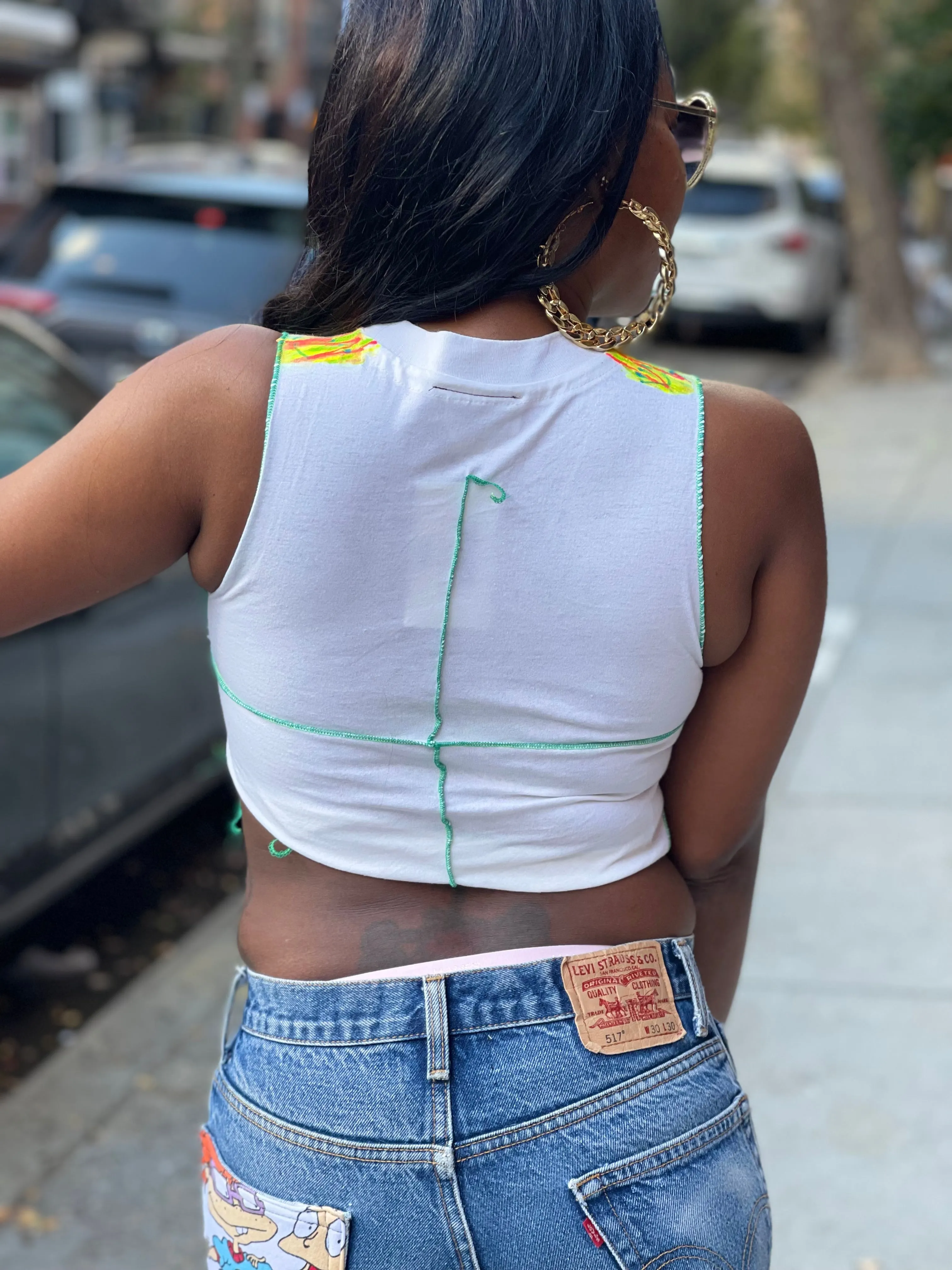 Reworked Crayons Vintage Tank Top
