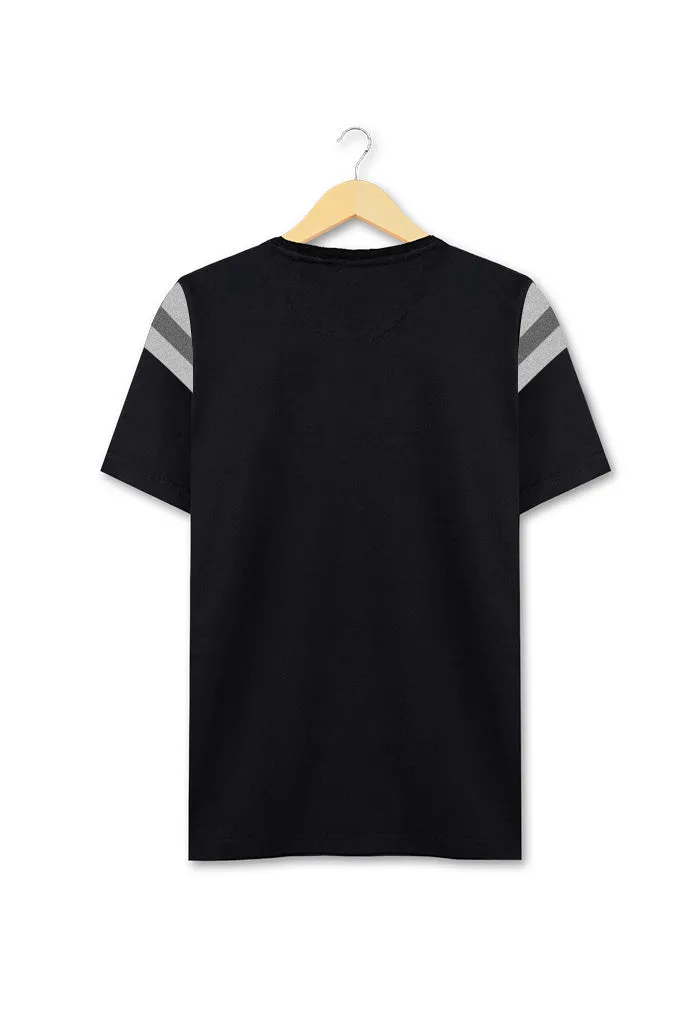Ryusei Tshirt Yamanashi Button CMB Black