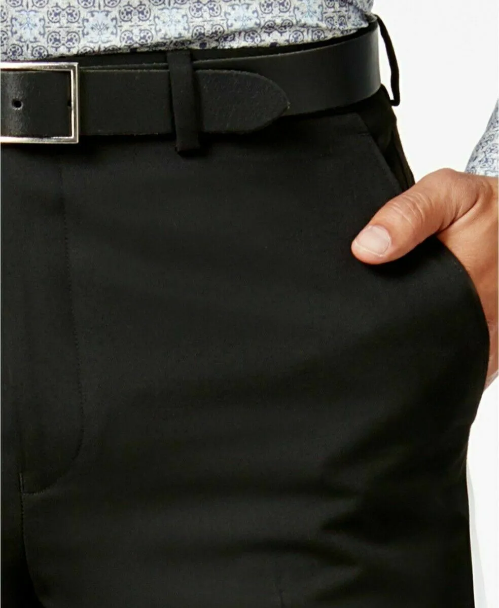 Sean John Mens Classic fit Dress Pants 36 / 34 Black Solid