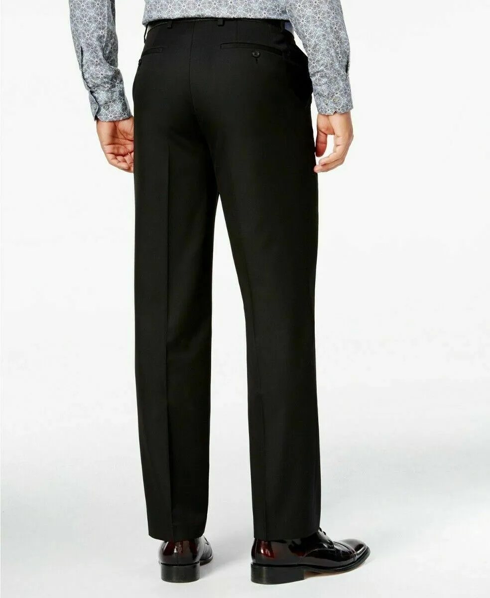 Sean John Mens Classic fit Dress Pants 36 / 34 Black Solid