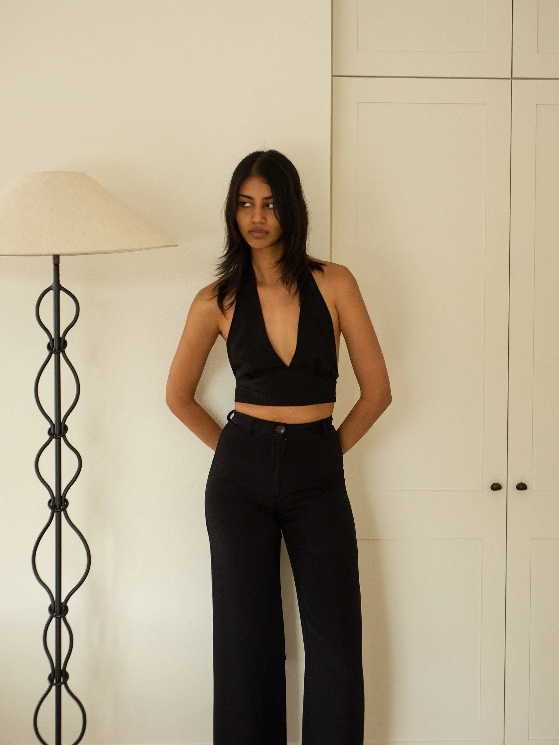 Silk Halterneck Top