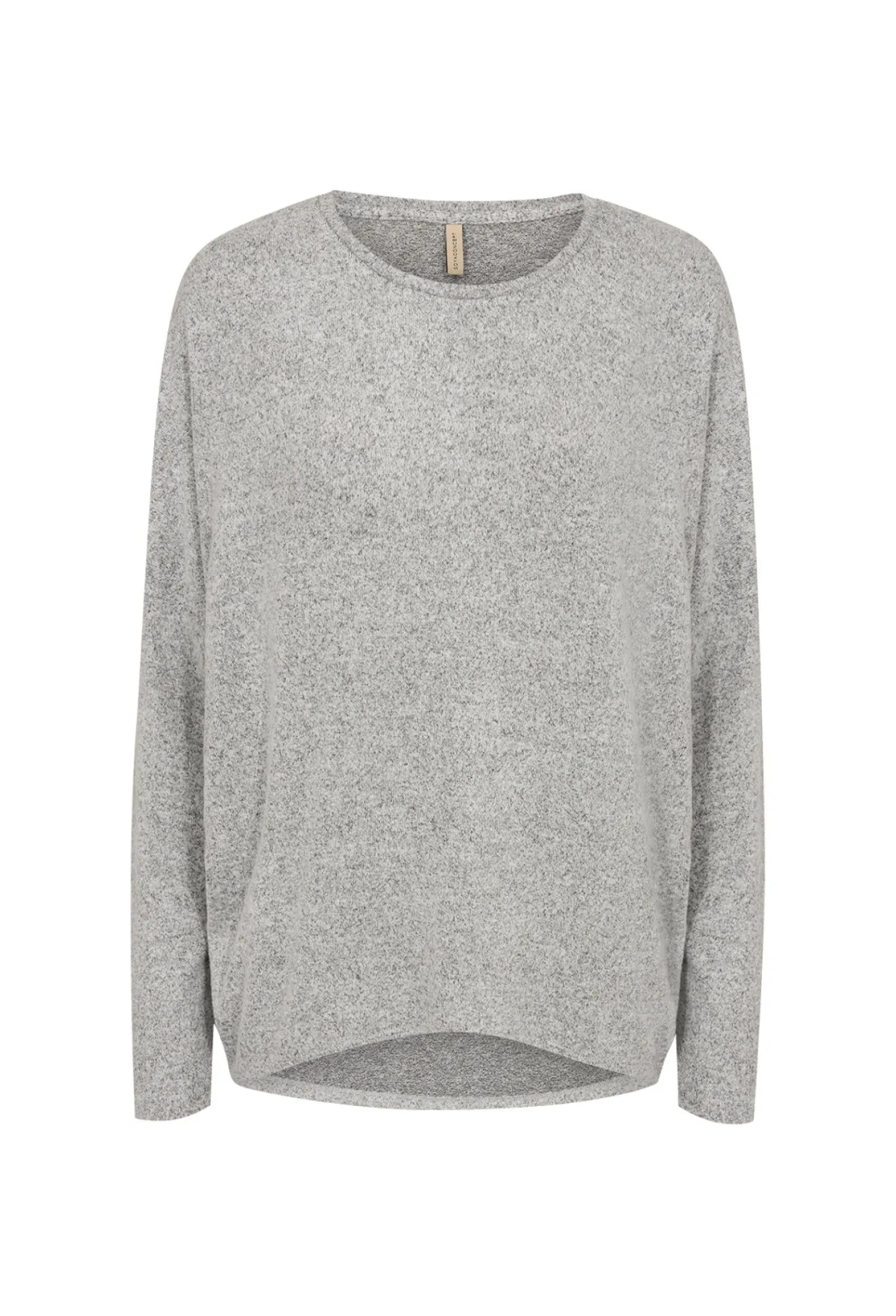 Soya Concept SC-Biara 1 24788-20 99110 Soft Round Neck Jumper Light Grey