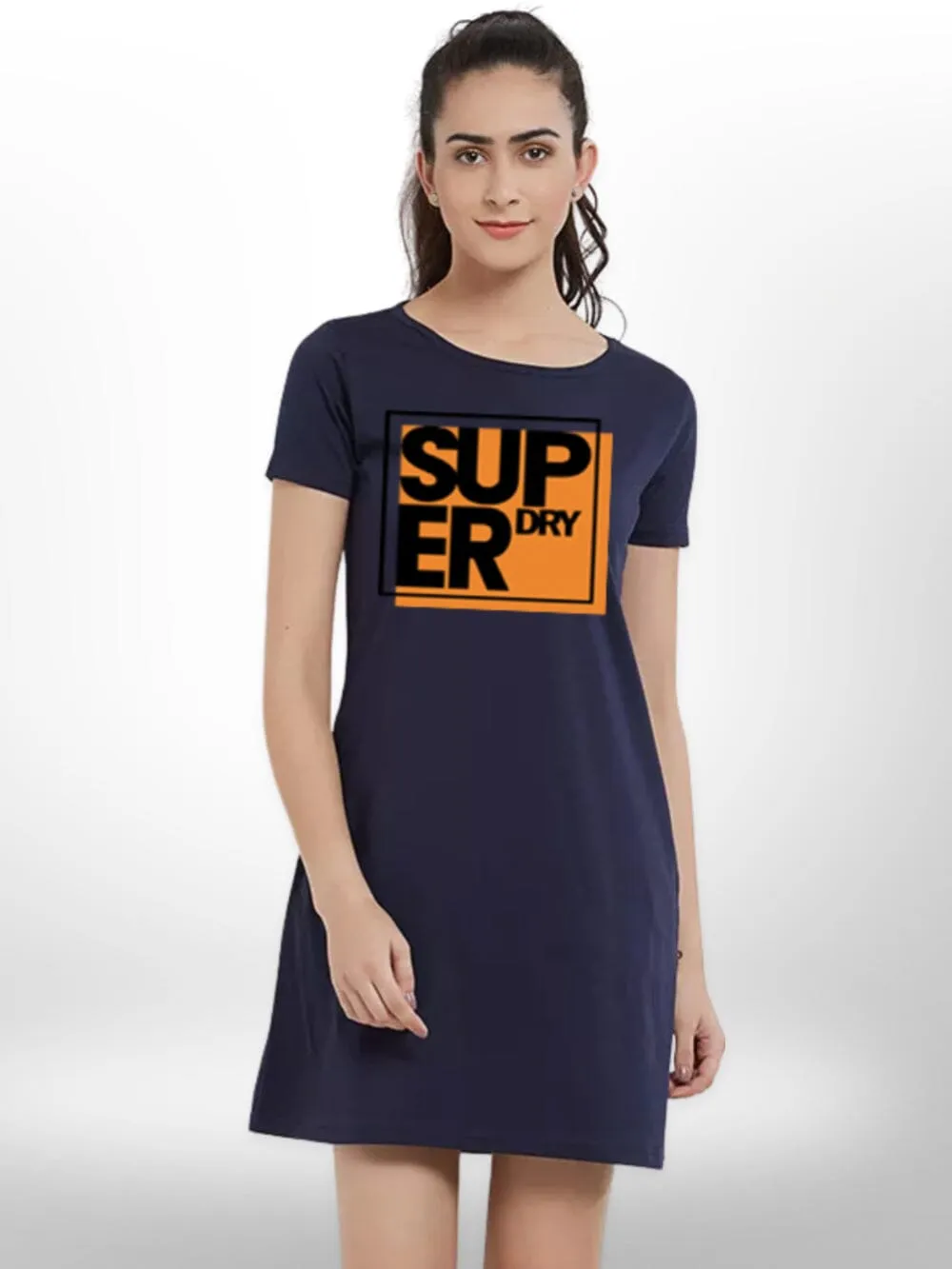 Super You Are Printed Long T-Shirt For Women's