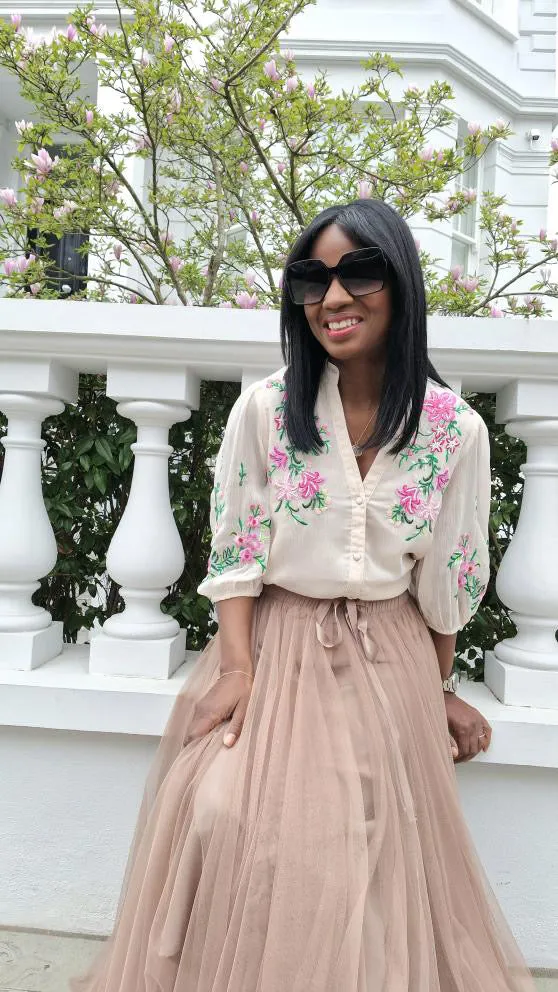 Tessa Tulle Skirt Blush