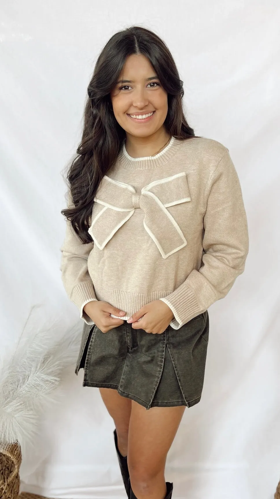 The Taupe Bow Top