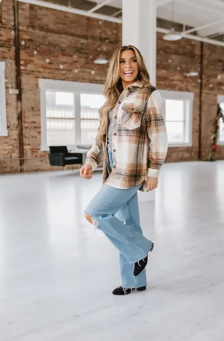 Theo Plaid Shacket
