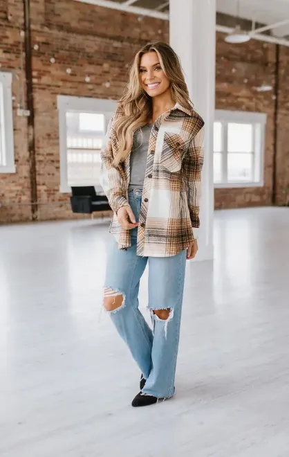 Theo Plaid Shacket