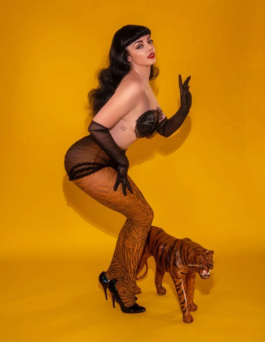 Tiger Printed Tights - sizes 4-20