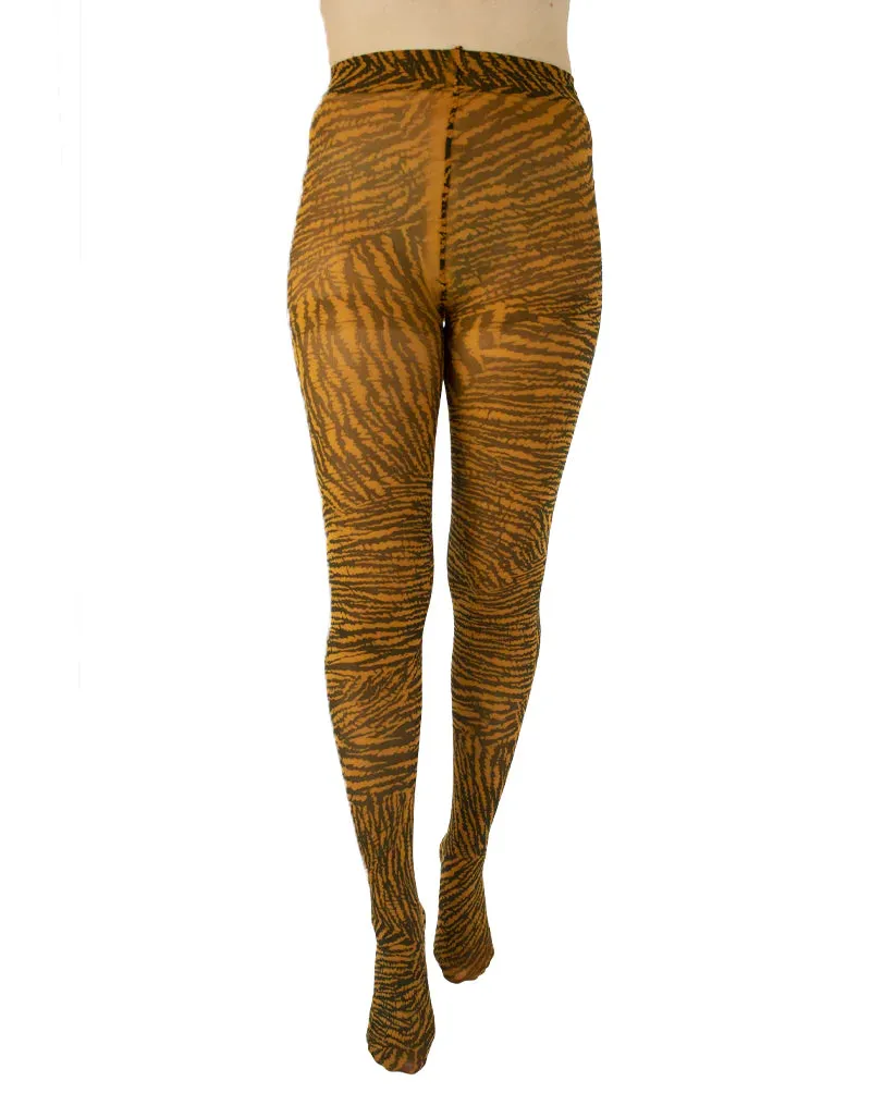 Tiger Printed Tights - sizes 4-20
