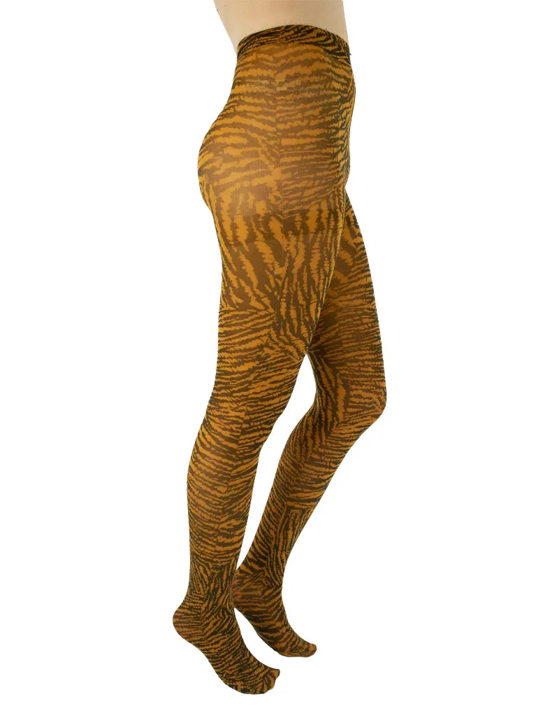 Tiger Printed Tights - sizes 4-20