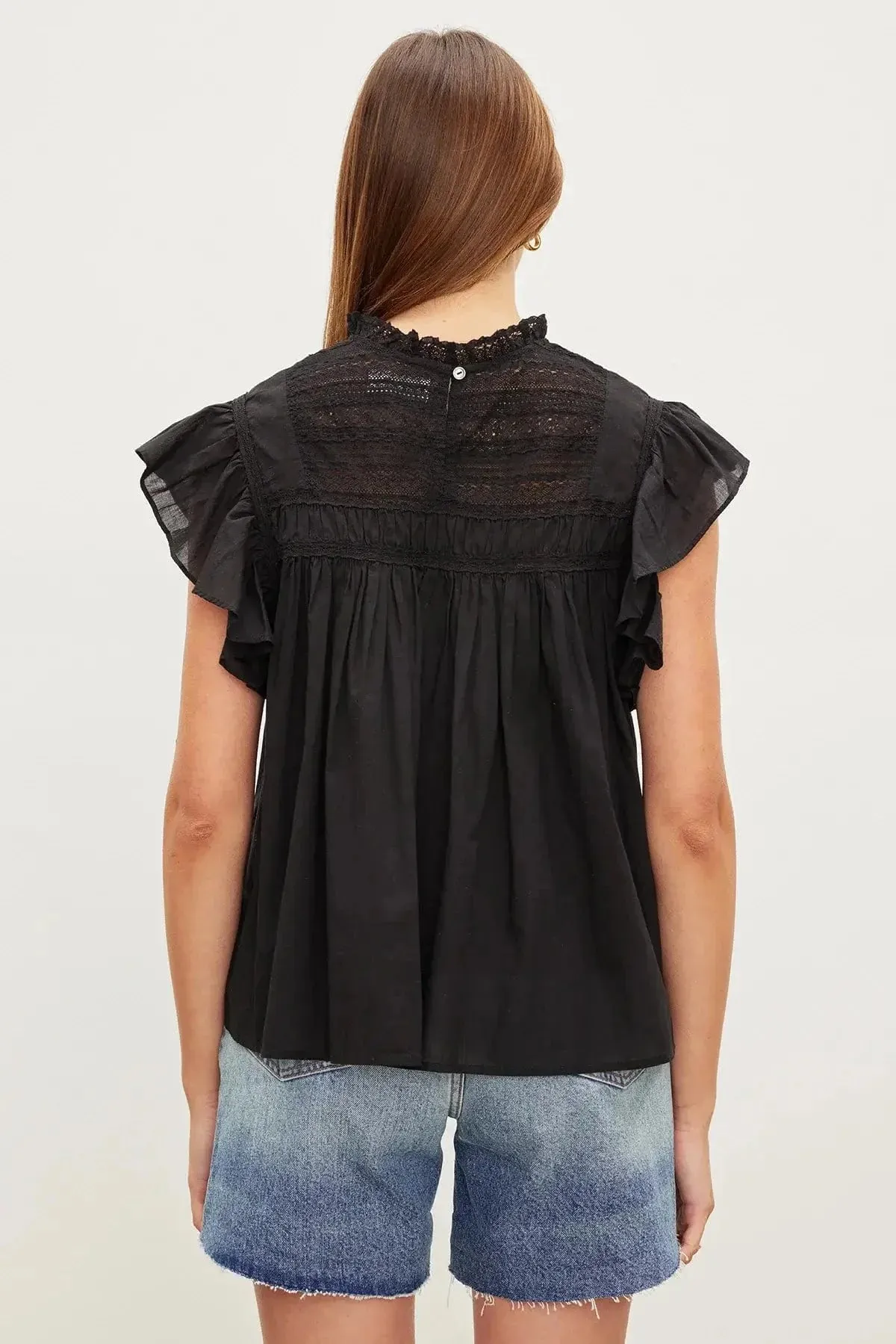 Velvet - Inessa Cotton Lace Top