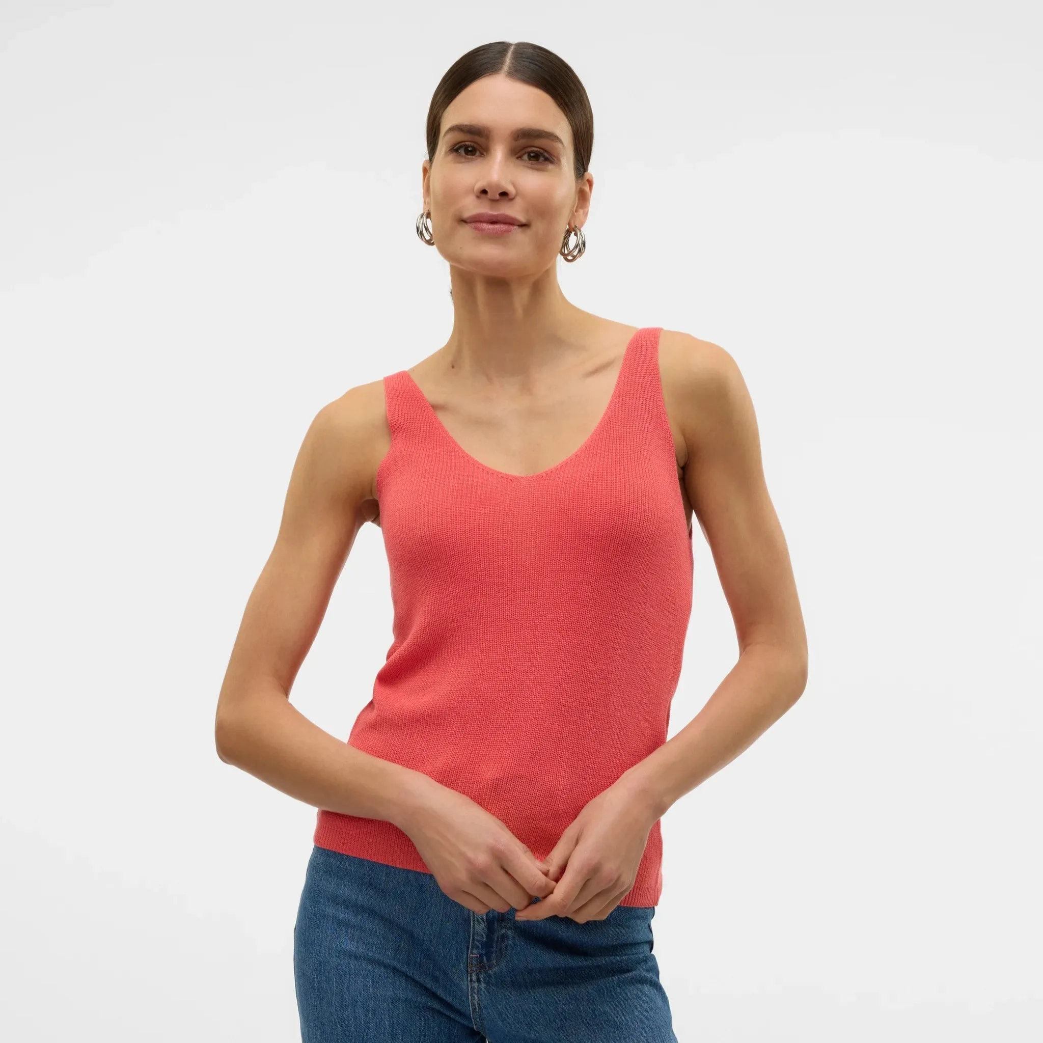 Vero Moda VMNEWLEX Pullover Top In Rose Dubarry