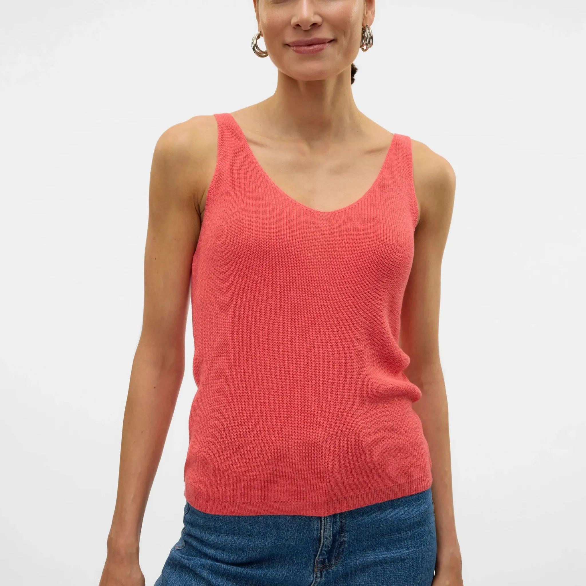 Vero Moda VMNEWLEX Pullover Top In Rose Dubarry