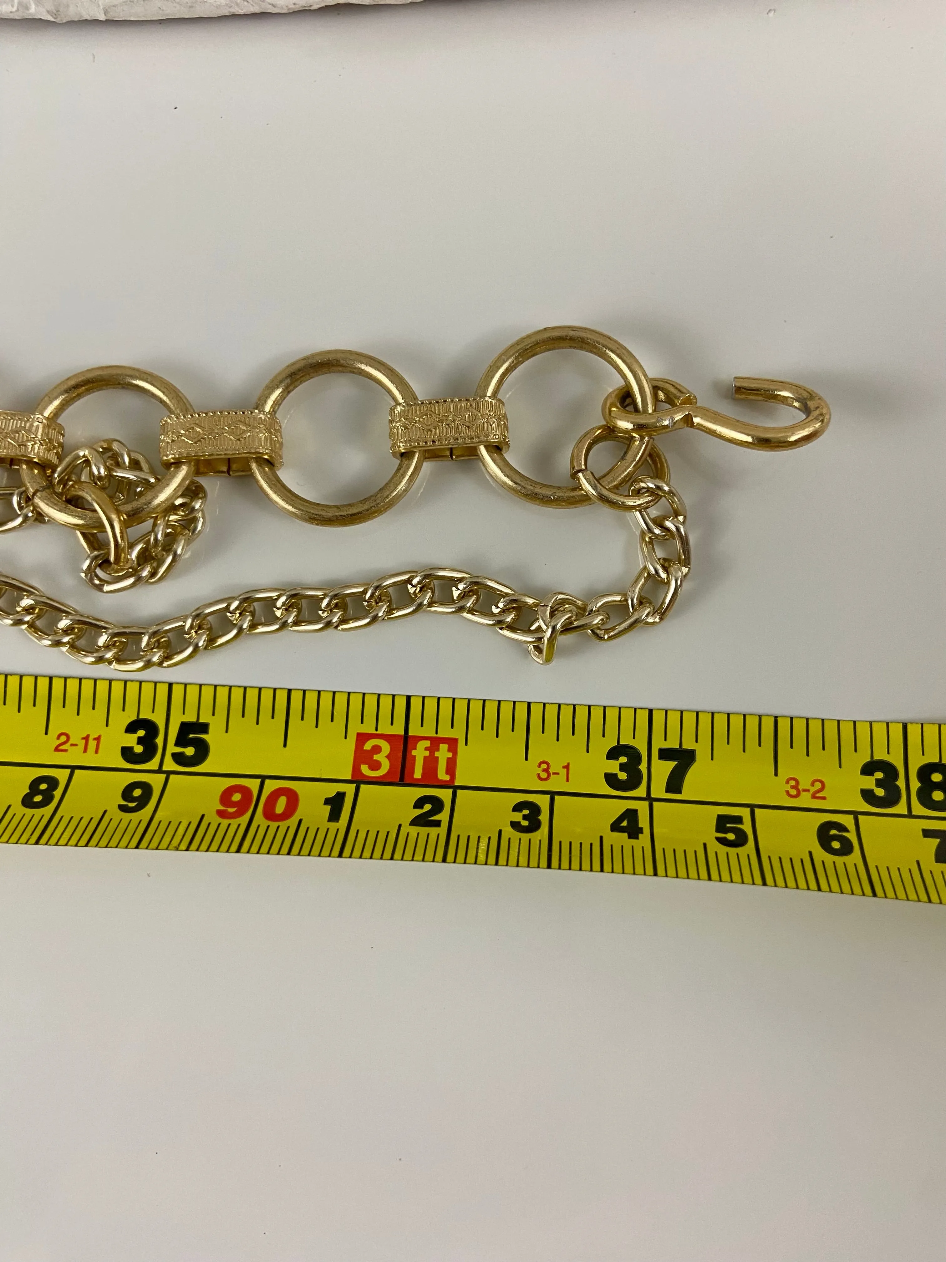 Vintage gold waist belt