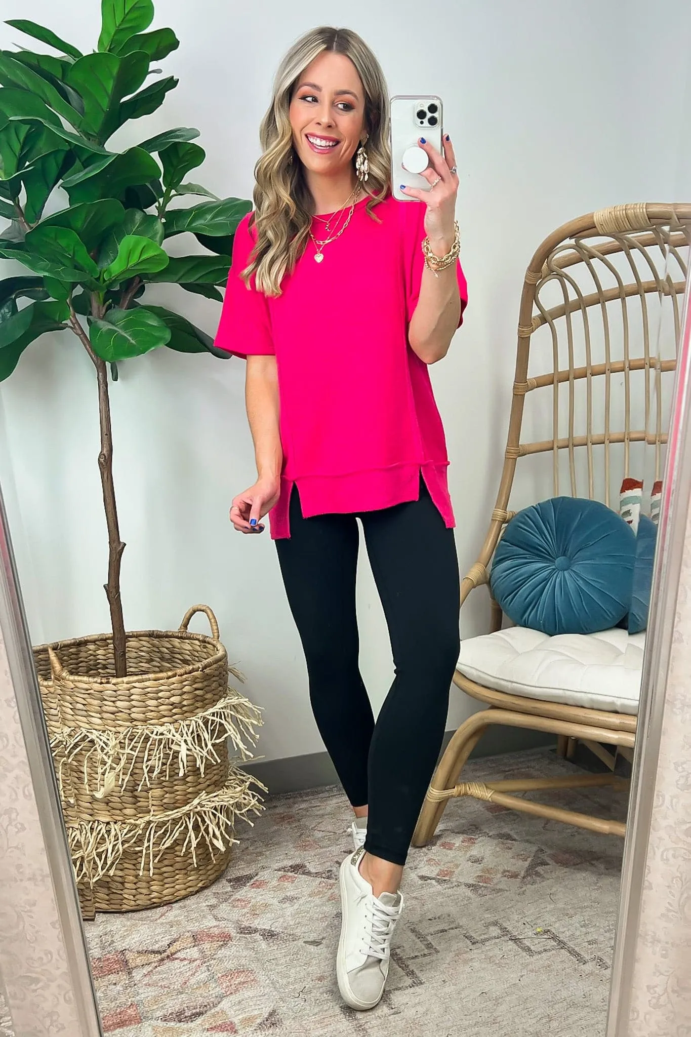 Vitoria Exposed Seam Relaxed Fit Top - FINAL SALE