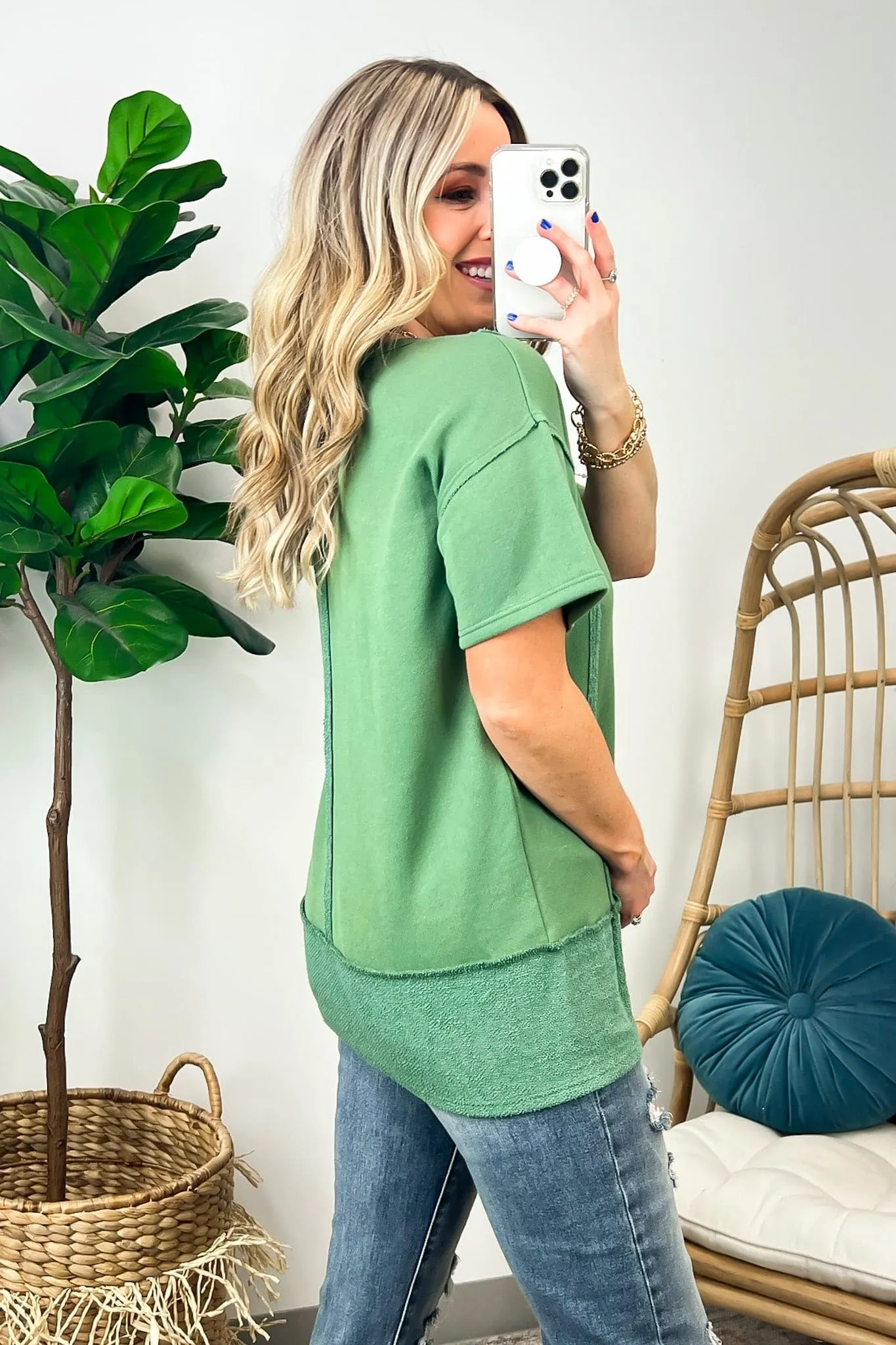 Vitoria Exposed Seam Relaxed Fit Top - FINAL SALE