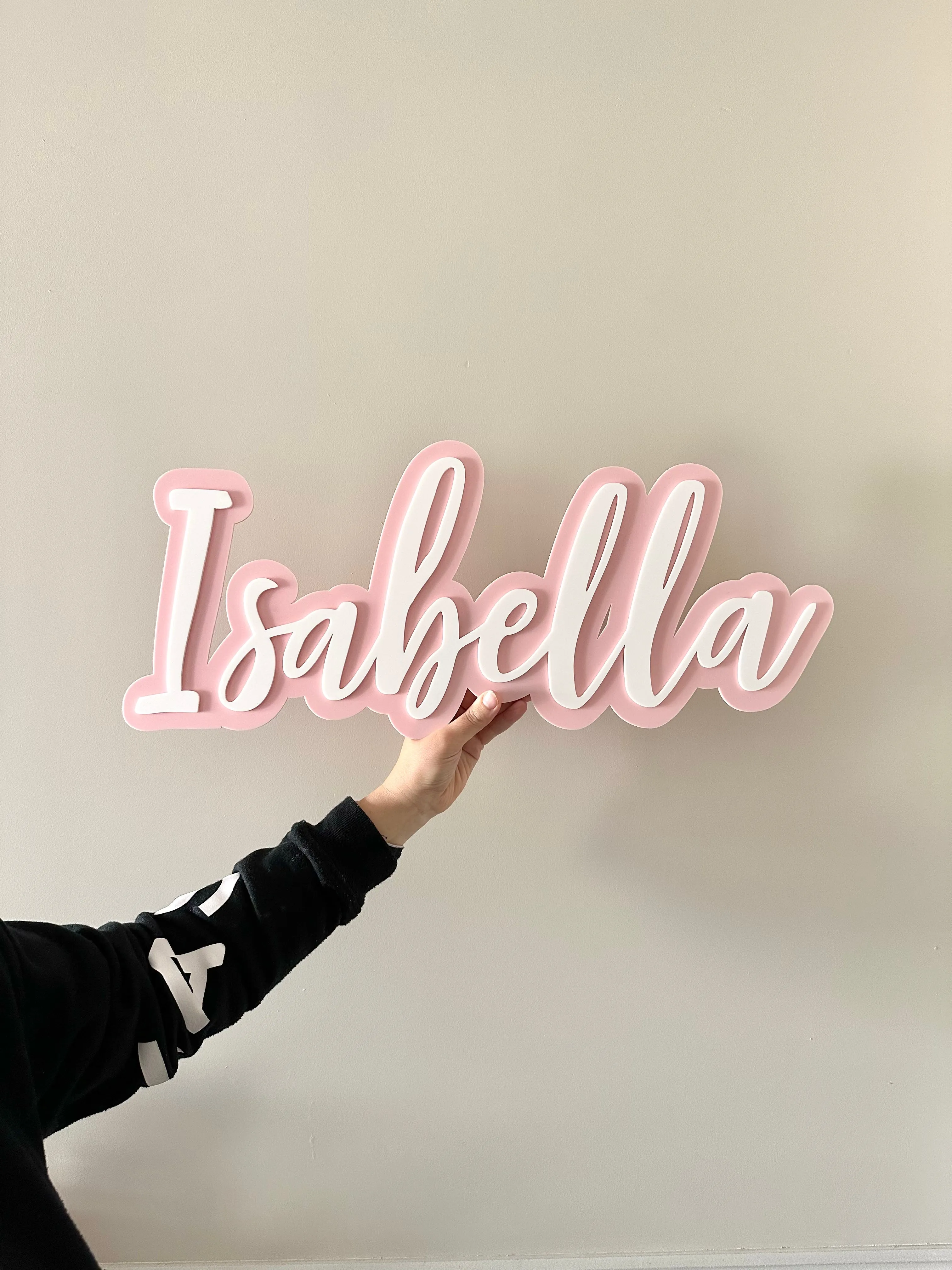 Wall Name Signage (2 layered cut out)