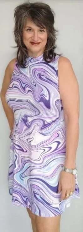 White Birch Lilac Knit Dress
