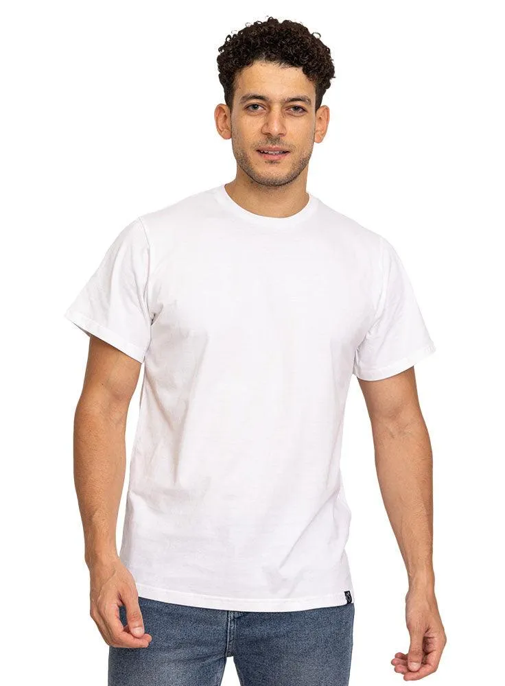 White Regular Round T-shirt