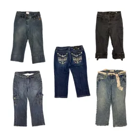Y2K Capri Jeans Y2k 2024(RX-402)