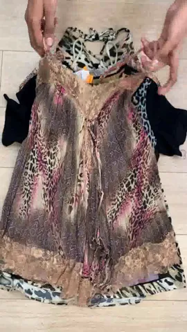 Y2k Cheetah Print Mix Tops Y2k(RX-616)